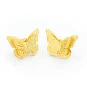 Butterfly Gold Stud Earrings