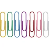 Business Source Vinyl-coated Gem Clips