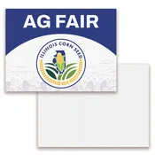 24x18 Budget Yard Sign with Stakes (set of 10) – Horizontal, Full-Color, One Side