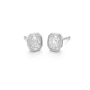 14K Diamond Geometric Earrings