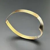 Heart Shaped 22 Karat Gold &amp;amp; Sterling Bracelet