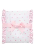 3 Marthas Pink Bow Fancy Burp Cloth