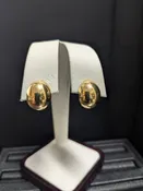 14k Yellow Gold Oval Earrings — OleTowne Jewelers