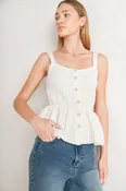 A sweater knit top - FSW1484: White / Contemporary / S