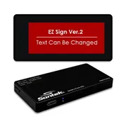 [Santek Ver.2 EZ Door Sign] 2.9" E-Paper Door Sign (296×128) | 3-Color Display, Rewritable, for Meeting Rooms & Offices, USB Cable & Magnet Included