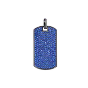 Brightness Dog Tag Pendant in Gun Metal