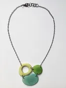 3 Piece Tagua Nut Cluster Necklace – Assorted Color Combinations