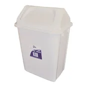 10 Litre White Swing Top Tidy Bins