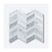 12-411 Carrara Chevron Blend Mosaic Tile