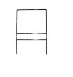 24″W x 18″H Slide-in Angle Iron Frame w/ 6″ Bottom Rider