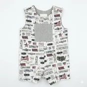 4th of JULY Loyalty & Courage Baby Boy Romper