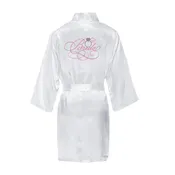Bridal Satin Robe with Wedding Ring