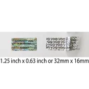 100 Security Hologram Stickers Serial Numbers Warranty Void if Removed Label