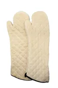 24" Terry Cloth 450 Degree Heat Resistance Oven Mitts, Sold By Pair