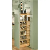 14"x43-1/4'' to 51-13/16" Wood Pantry Cabinet Pullout