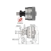 0-0.25″ Mechanical Micrometer Head Graduation 0.001″ 0.25" Flat with Clamp Nut Mechanical Micrometer Head (Thimble Diameter: Dia. 29mm) Mitutoyo-148-356