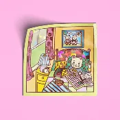 Bed Snacks | Holographic Sticker