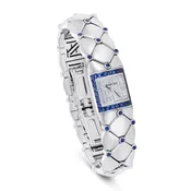 Blue Sapphire and White Gold