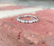 Alternating Diamond Eternity Band — Capone's Jewelry