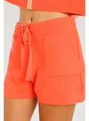 Cashmere Gozo Side Split Short – Coral HZ19001