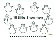 10 Little Snowmen