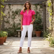 Aida Magenta Top