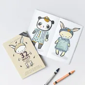 32 Ways to Dress Baby Animals Activity Book 6" x 4"