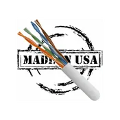 CAT5E Plenum 24AWG UTP 4 Pair Solid Bare Copper 350MHz UL Listed USA Made