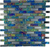 0.6×2 Coastal Cove Glass Mosaic