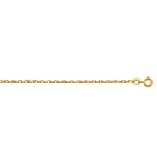 10K Gold .95mm Machine Rope Chain Carded with Spring Ring
