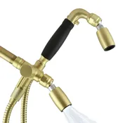 3-Way Combo Kit – Handheld with Classic™ Shower Head – Brushed Gold – Forever™ Rubber Grip – with Trickle Valve