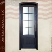 8 Panel Custom Door: Contemporary Fine Art Solid Wood Entrance – CD6249
