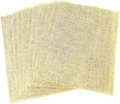 AAYU A4 Bulk Printable Jute Burlap Paper | Laminated, Plain, Made from Jute fibers | About 8.5 x 11.5 Inches | Pack of 10 + 1 Extra | Print Anything with Ink Jet Printer