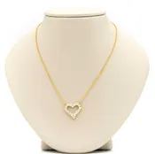14K YG 1.12CT DIAMOND FASHION NECKLACE