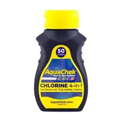 AquaChek Yellow Chlorine 4 in 1 Test Strips – 100 Strips
