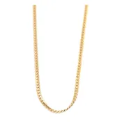 18K Gold Herringbone Chain Necklace