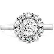 0.2 ctw. Beloved Open Gallery Engagement Ring in 18K White Gold
