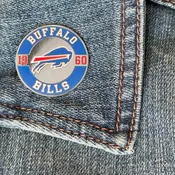Buffalo Bills Established Collector Enamel Pin Jewelry Card