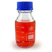 Borosilicate Media Storage Bottle, 250mL, cs/10