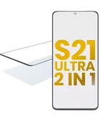 2 in 1 Front Glass With OCA Pre-Installed For Samsung Galaxy S21 Ultra