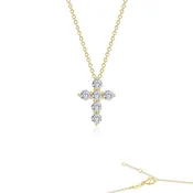 1.02 CTW Cross Pendant 20" Necklace