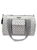0126-BAG-QLTD-DFFL-BLKBOW Simply Southern Duffle Bag 0