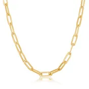 14K Gold Paperclip Chain 3.5mm
