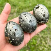AAA Quality Polished Pyrite Egg