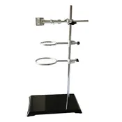 16" Lab Stand with Cast Iron Base & Clamps