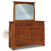 Briscoe County 9 Drawer Dresser with Mirror