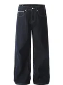 Classic Wide-Leg Denim Jeans for Men