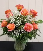 Dozen Roses — Maria's Uncorked Wine Tasting Room & Florist - Marshall Flower Delivery - Wine Bar