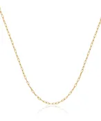 10k Yellow Gold 1.7mm 20 inch Paper Clip Chain