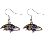 BALTIMORE RAVENS LICENSED TEAM EARRINGS. SOLD IN PACKS OF 3 ONLY